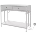 40-50 Gallon Fish Tank Stand, 2 Aquarium Reptile Tank Stand with Storage Drawers, Height Adjustable Feet, 660LBS Capacity