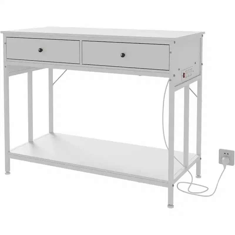 40-50 Gallon Fish Tank Stand, 2 Aquarium Reptile Tank Stand with Storage Drawers, Height Adjustable Feet, 660LBS Capacity