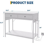 40-50 Gallon Fish Tank Stand, 2 Aquarium Reptile Tank Stand with Storage Drawers, Height Adjustable Feet, 660LBS Capacity