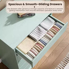 5 Drawer Dressers for Bedroom, Chest of Drawers with Deep Drawers, Large Double Dresser for Closet with Wide Top, Tall Wooden Dresser for Room