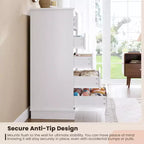 5 Drawer Dressers for Bedroom, Chest of Drawers with Deep Drawers, Large Double Dresser for Closet with Wide Top, Tall Wooden Dresser for Room