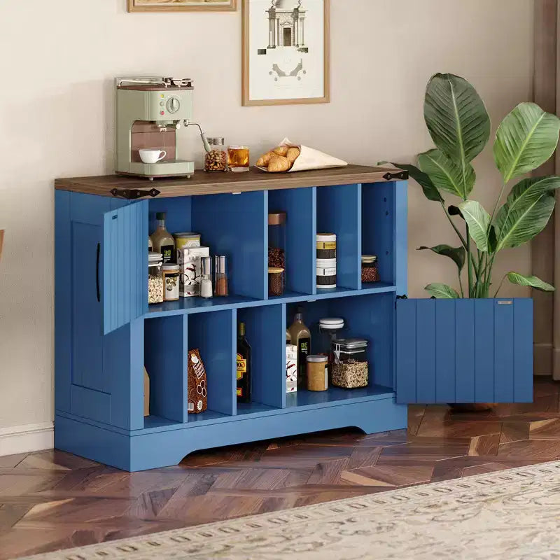 39Record Player Stand, Large Farmhouse Wood Vinyl Storage Cabinet Holds Up to 450 Albums with Barn Doors, Record Player Table for Living Room Bedroom