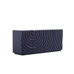 59 Modern Spiral Sideboard Buffet Cabinet, Low Profile Art Entryway Storage Cabinet with 3D Ripple Texture Doors - Panipeachy