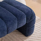 Okak 69.7 Modern Armless Bed Bench with Channel Tufted, Chenille Foot Stools Ottoman, Entryway Bench for Living Room, Bedroom