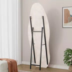 TUYOHW Flannel Irregular Wave Full Length Mirror with Hanging Hole Body Mirror Wall Mounted Mirror Leaning Floor Mirror for Bedroom, Living Room