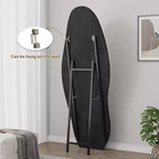 TUYOHW Flannel Irregular Wave Full Length Mirror with Hanging Hole Body Mirror Wall Mounted Mirror Leaning Floor Mirror for Bedroom, Living Room