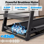 Treadmill Clearance: 3HP Portable Folding Treadmill for Home, Treadmill with Incline, 7.5MPH, APP Control, 64 Programs, Jogging walking treadmill