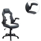 TUYOHW Swivel Gaming Chair with Adjustable Height&Wheels,Ergonomics Office Chairs Video Game Chaise for Office&Home,Upholstery Leisure Chair