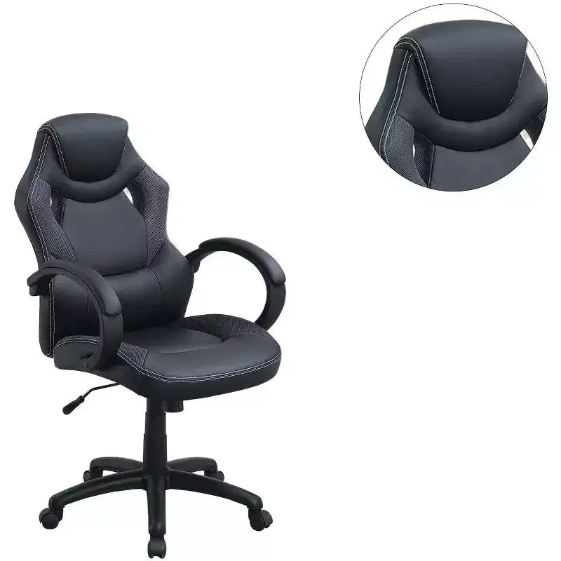 TUYOHW Swivel Gaming Chair with Adjustable Height&Wheels,Ergonomics Office Chairs Video Game Chaise for Office&Home,Upholstery Leisure Chair