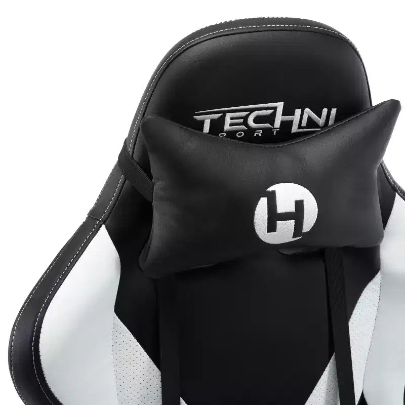 TUYOHW Adjustable Ergonomics Gaming Chair,360 Swivel Office Chairs with Head&Lumbar Pillow,90-150 Reclining Chair for Office&Home,250lbs Max,White