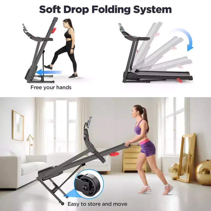 3HP Incline Treadmill,300lb Capacity,Folding Treadmill for Home,71 Workout Program,Bluetooth Dual Speaker&Smart APP Control,Walking Jogging Treadmill