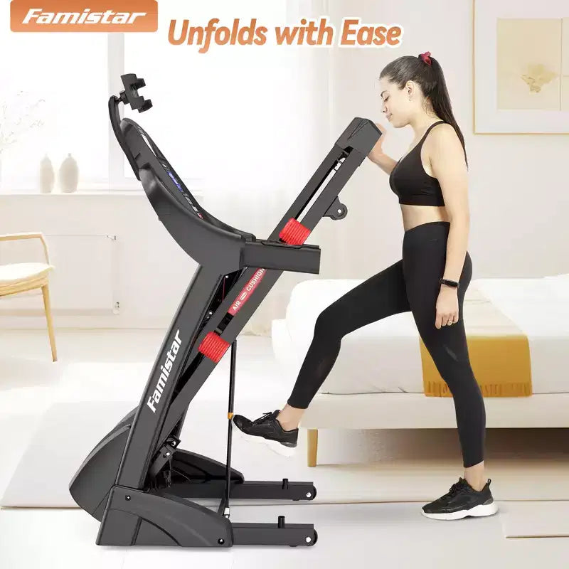 5HP Foldable Treadmill w/ 20% Auto Incline,400LB Treadmill for Home,Personalized App Control,71 Programs,12MPH Fast Speed for Varied Workout Intensity