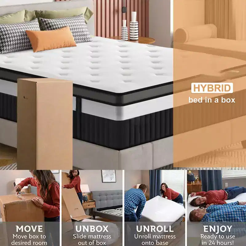 King Mattress,14 Inch Memory Foam Mattress in a Box,Gel-Infused for Cool Breathable Sleep,Pressure Relief & Support,Medium Firm,CertiPUR-US Certified