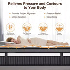 King Mattress,14 Inch Memory Foam Mattress in a Box,Gel-Infused for Cool Breathable Sleep,Pressure Relief & Support,Medium Firm,CertiPUR-US Certified