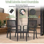 EROMMY Outdoor Bistro Set for 2, Stackable Modern Porch Furniture Set,Waterproof Patio Furniture Set w/2 Chairs 1 Coffee Table