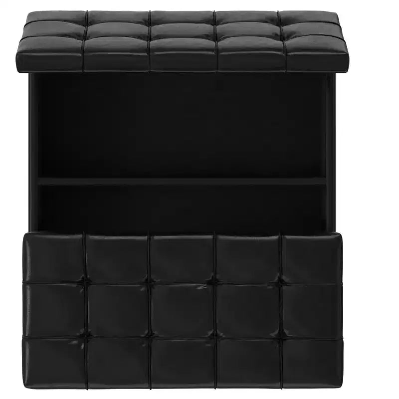 Elliot 40 inch Wide Large Square Coffee Table Storage Ottoman