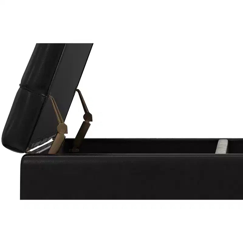 Elliot 40 inch Wide Large Square Coffee Table Storage Ottoman