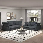 Sofa Modular Sectional, Deep Seat Couch with Large Pillows, Upholstered Sleeper Sofa for Apartment, Living Room, Hotel, Studio, Office