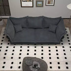Sofa Modular Sectional, Deep Seat Couch with Large Pillows, Upholstered Sleeper Sofa for Apartment, Living Room, Hotel, Studio, Office