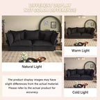 Sofa Modular Sectional, Deep Seat Couch with Large Pillows, Upholstered Sleeper Sofa for Apartment, Living Room, Hotel, Studio, Office