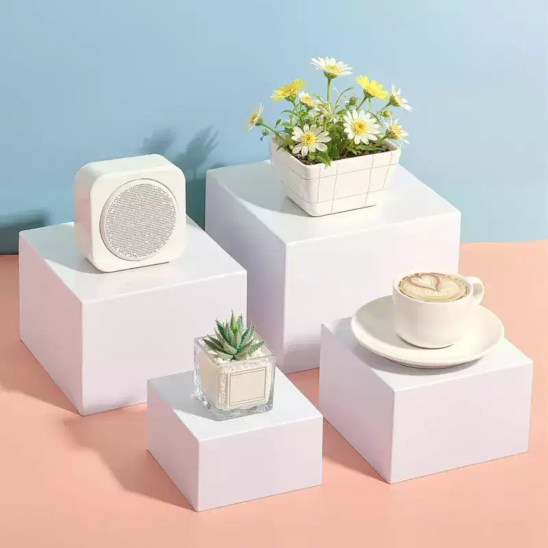 6Pcs Buffet Risers Set (Size 6,7,8,9,10,11), Food Risers for Buffet Table, Acrylic Display Stand Shelf for Dessert, Cube Boxes Nesting Risers