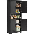 70'' Tall Kitchen Pantry Cabinet,Modern Kitchen Hutch with Microwave Stand & Adjustable Shelves,Ideal for Dining Room, Bathroom