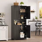 70'' Tall Kitchen Pantry Cabinet,Modern Kitchen Hutch with Microwave Stand & Adjustable Shelves,Ideal for Dining Room, Bathroom