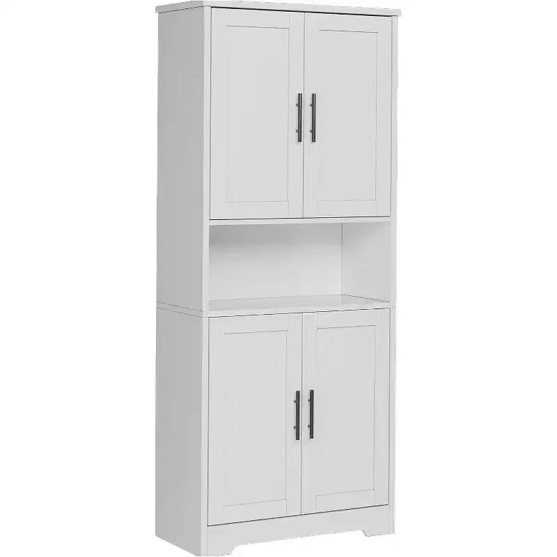 70'' Tall Kitchen Pantry Cabinet,Modern Kitchen Hutch with Microwave Stand & Adjustable Shelves,Ideal for Dining Room, Bathroom