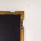 GDFStudio Bin Transitional Rectangular Wall Mirror with Bamboo Textured Design