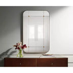 Uttermost Placid 24x38 Aged Gold Segmented Wall Mirror