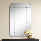 Uttermost Placid 24x38 Aged Gold Segmented Wall Mirror