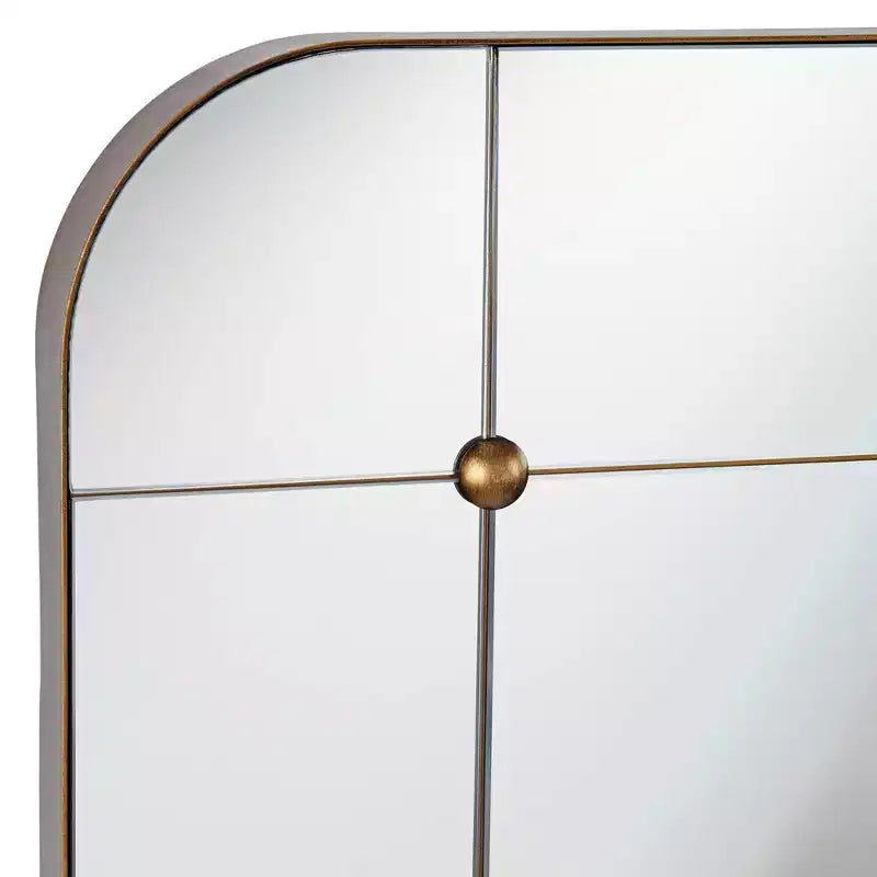 Uttermost Placid 24x38 Aged Gold Segmented Wall Mirror