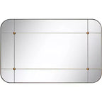Uttermost Placid 24x38 Aged Gold Segmented Wall Mirror