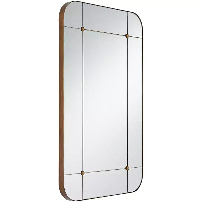 Uttermost Placid 24x38 Aged Gold Segmented Wall Mirror