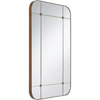 Uttermost Placid 24x38 Aged Gold Segmented Wall Mirror