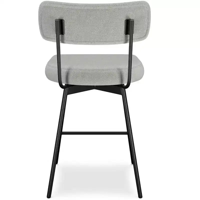 Meredith Contemporary Modern Swivel Counter Height Stool (Set of 2) in Polyester Linen