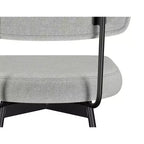 Meredith Contemporary Modern Swivel Counter Height Stool (Set of 2) in Polyester Linen