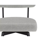 Meredith Contemporary Modern Swivel Counter Height Stool (Set of 2) in Polyester Linen