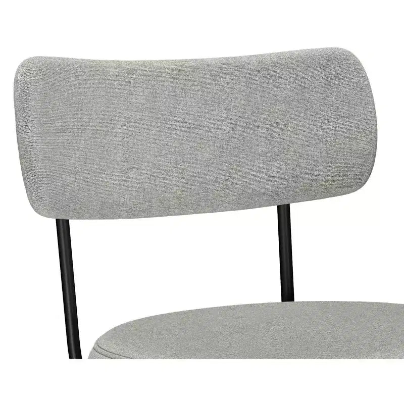 Meredith Contemporary Modern Swivel Counter Height Stool (Set of 2) in Polyester Linen