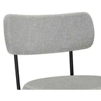 Meredith Contemporary Modern Swivel Counter Height Stool (Set of 2) in Polyester Linen