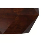 Paros SOLID ACACIA WOOD 35 inch Wide Irregular Contemporary Coffee Table, Fully Assembled