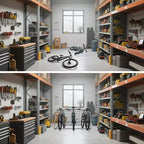 Commercial Heavy Duty Bike Rack  10-Bike Freestanding Grid Storage Stand, Steel Organizer for Garage, School, Store, Outdoor, Black