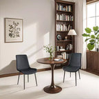 TUYOHW PU Leather Dining Chairs Set of 2/4 with Metal Legs,Waterproof Kitchen & Dining Room Chairs with Scratch-resistant Feet,300 lbs Capacity