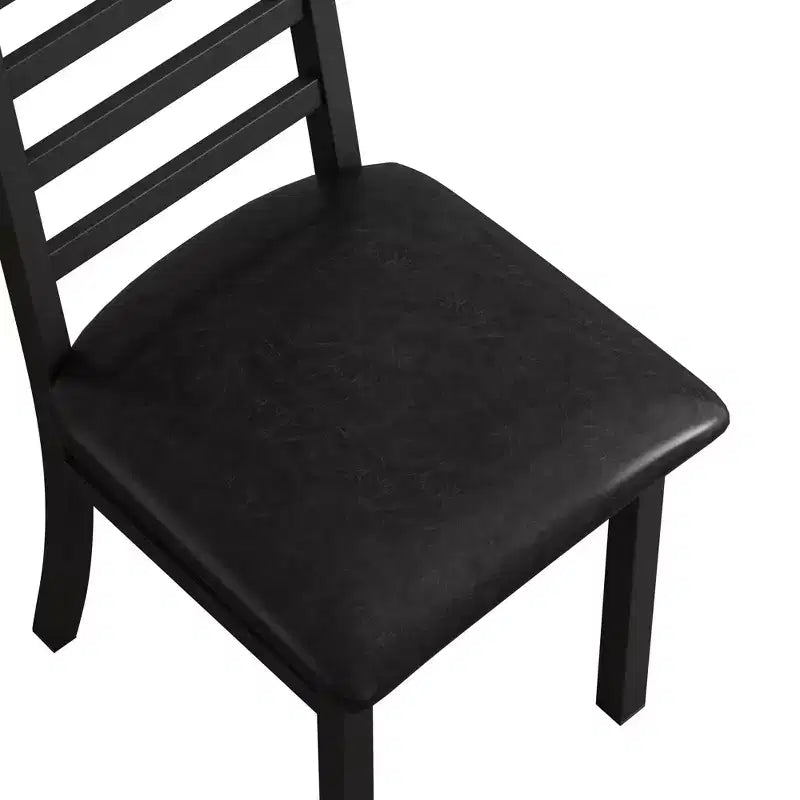 TUYOHW High Backrest Dining Chairs Set of 2/4 ,PU Leahter Kitchen Chairs with Steel Legs,Space-saving Dining Room Chairs for Apartment,Small Areas