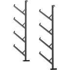 2-Pack 4-Tier Heavy-Duty Shipping Container Pipe Rack, No-Drill Shelving Brackets, Easy to Install Hanging Racks with 400lbs Capacity