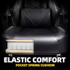 BALHAM TRADE-Luxury Gaming Chair High Back Office Chair with Footrest Massage Lumbar Support Reclining Computer Chair