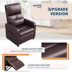 Acekool Power Recliner Chair, Adjustable Electric PU Leather Recliner with USB Port, Side Pockets, Ergonomic Single Sofa for Living Room, Home Theater