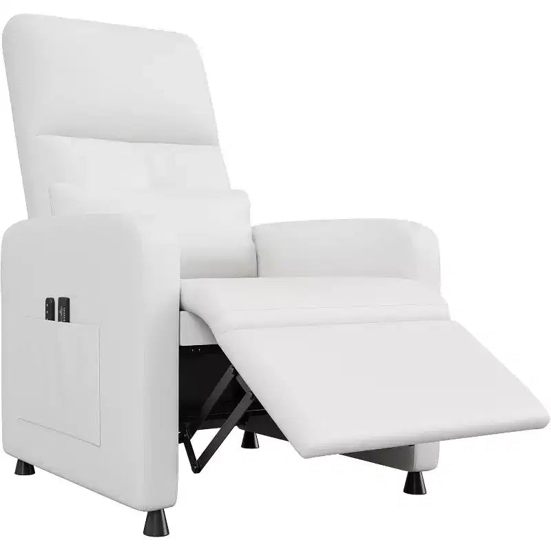 Acekool Power Recliner Chair, Adjustable Electric PU Leather Recliner with USB Port, Side Pockets, Ergonomic Single Sofa for Living Room, Home Theater
