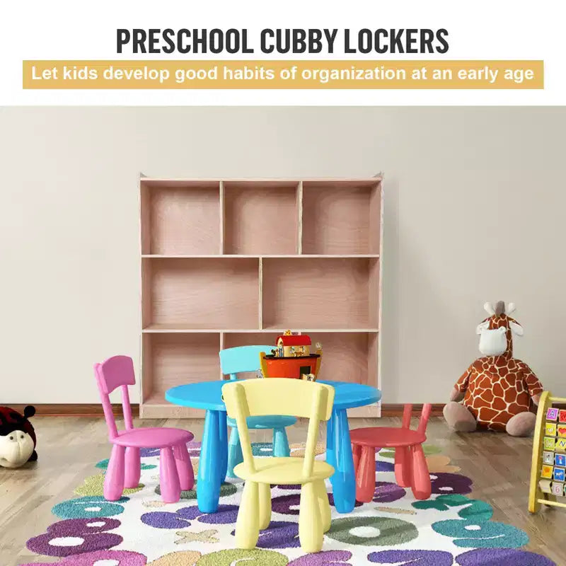 8-Section Entryway Storage Cabinet w/ 4 Hidden Wheels. 2 Bins. Mobile Organizer