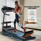 HOMDOX 2026 Upgrade 3.5HP Foldable Treadmill w/Sit Up Bench|Incline/350lbs Capacity|Smart LCD-Display Body Fat/Heart Rate MultiFUN_ Exercise Equipment